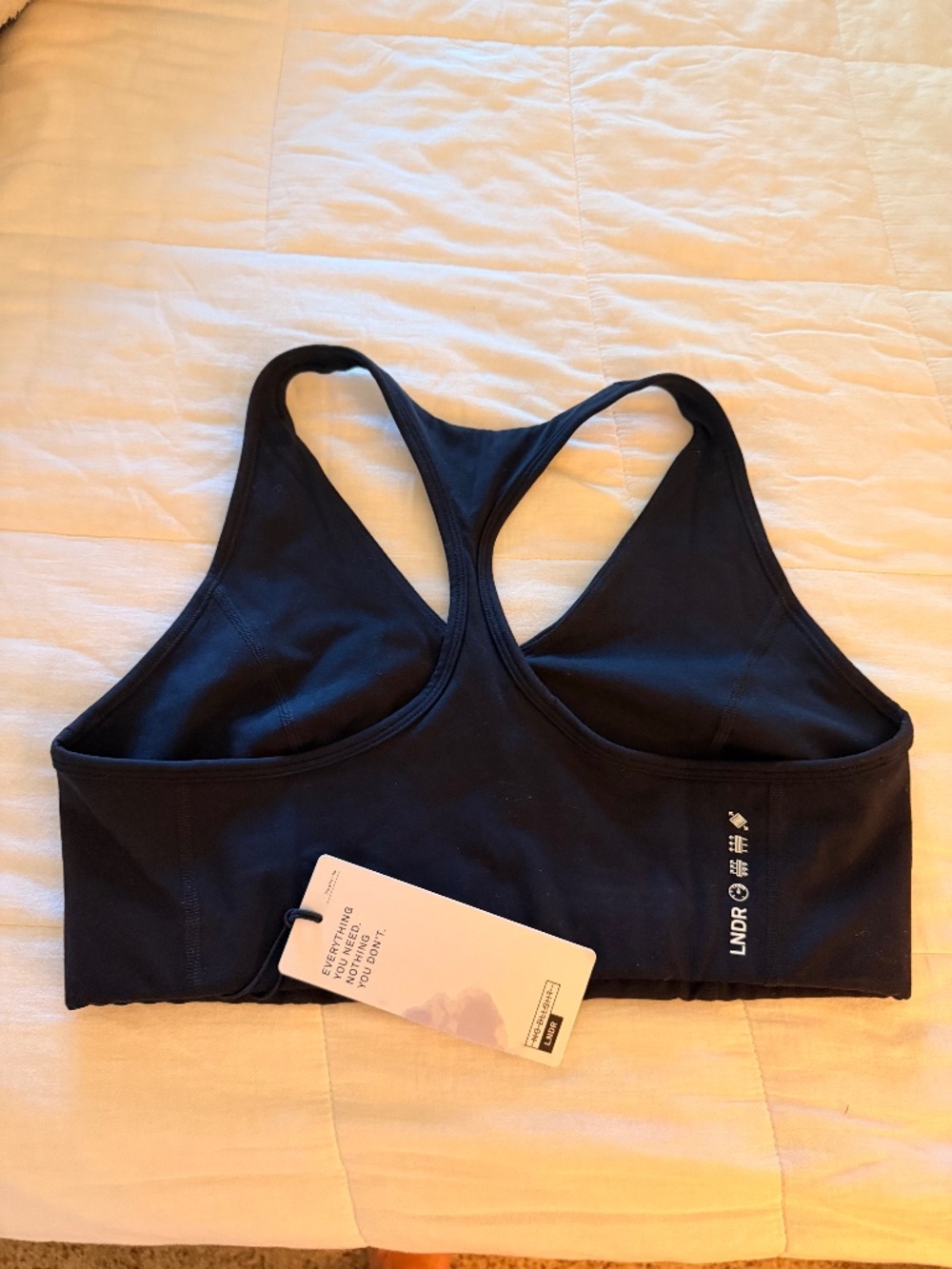 LNDR Femme Fatale Sports Bra Brand New US-L Deep Navy